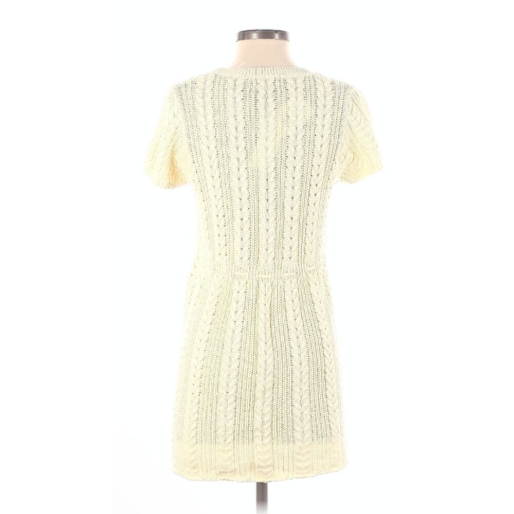 Vintage Y2k Polo Jeans Co Ralph Lauren Cable Knit Tunic Top Cream Women’s Size L - Picture 5 of 9